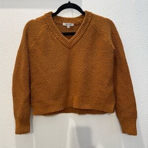 Madewell v neck knit sweater